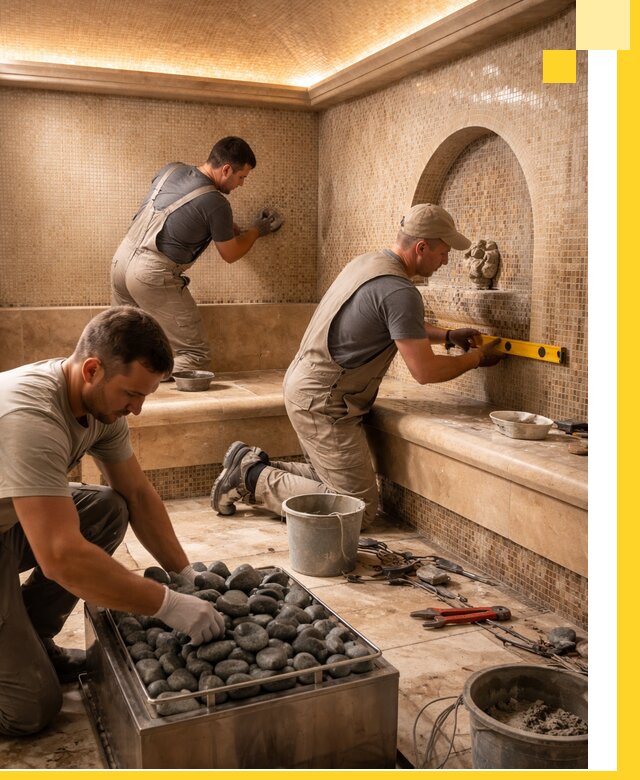 Проектирование и строительство хамама и сауны в Североморске