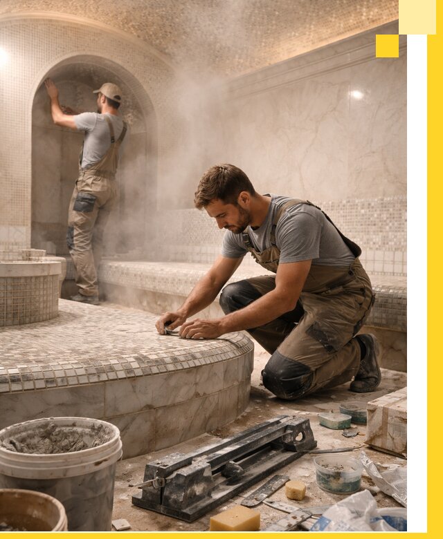 Профессиональный дизайн хамама и SPA под ключ в Североморске