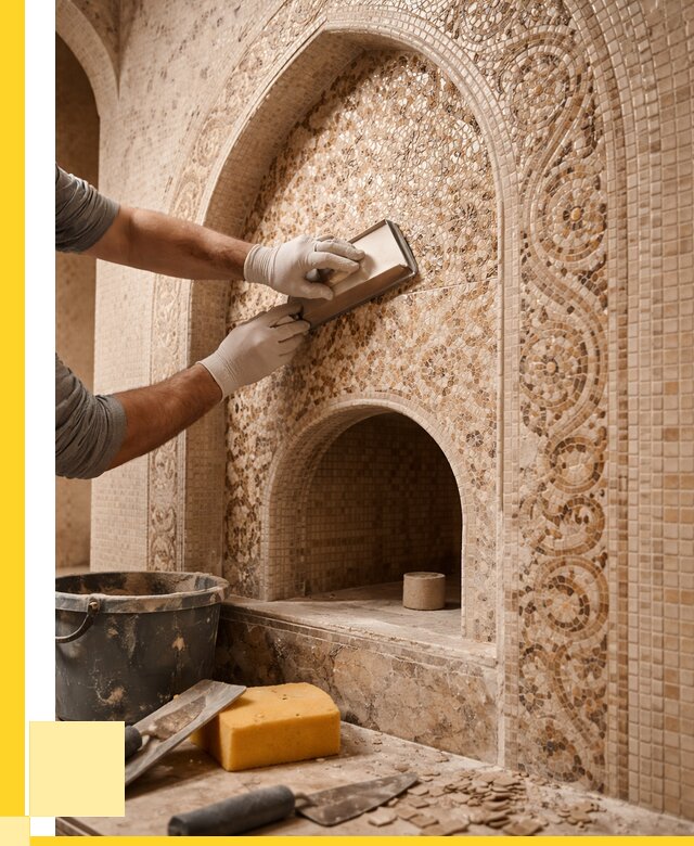 Мозаика для хамама в Североморске под ключ от 5349 р. | ЭриданСвм