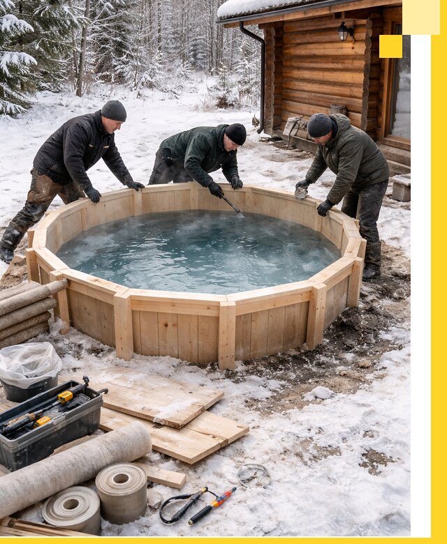 Изготовление и установка ледяных купелей под ключ в Североморске