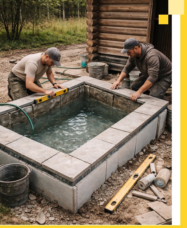 Изготовление и установка холодных купелей под ключ в Североморске